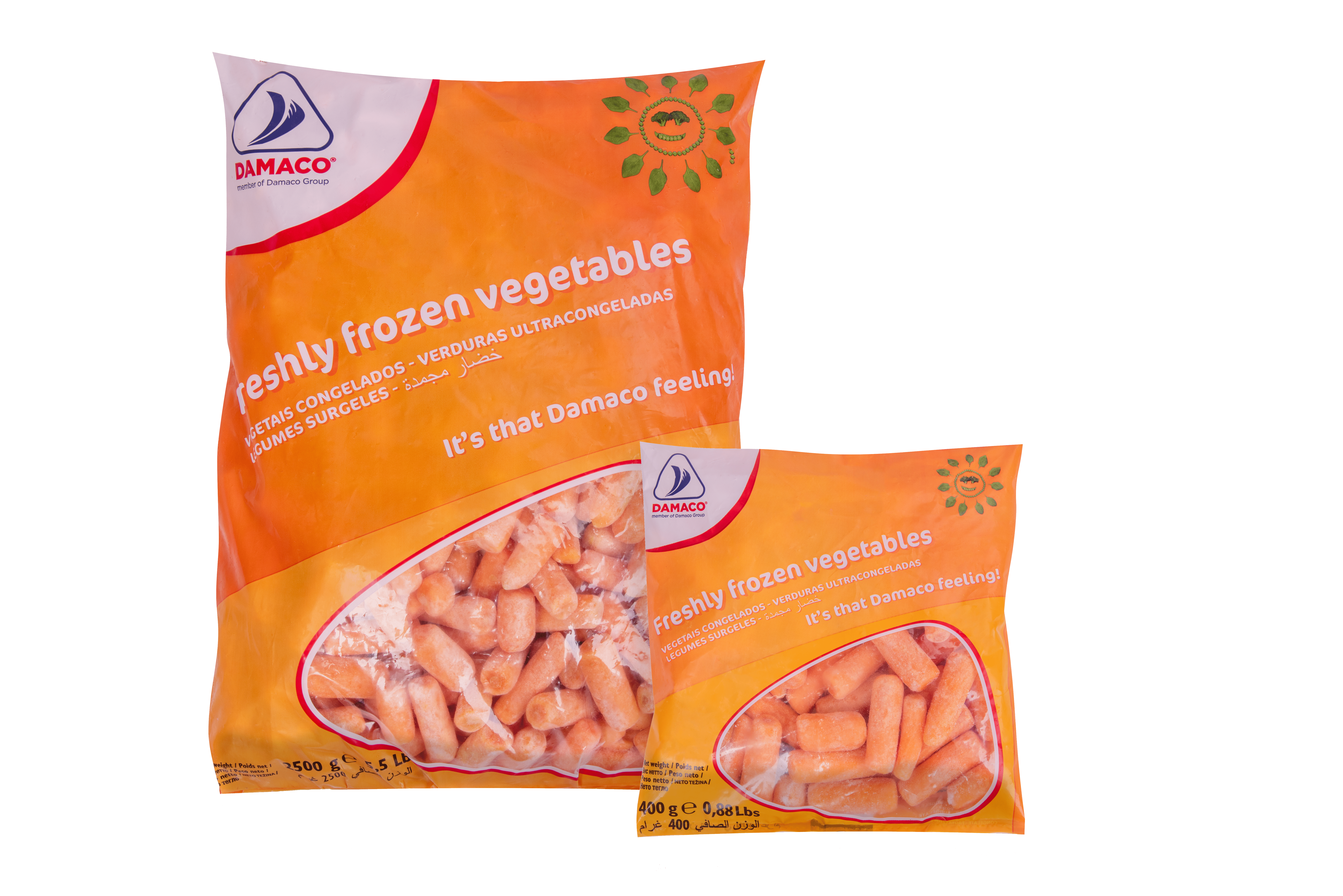 baby carrot damaco brand packaging